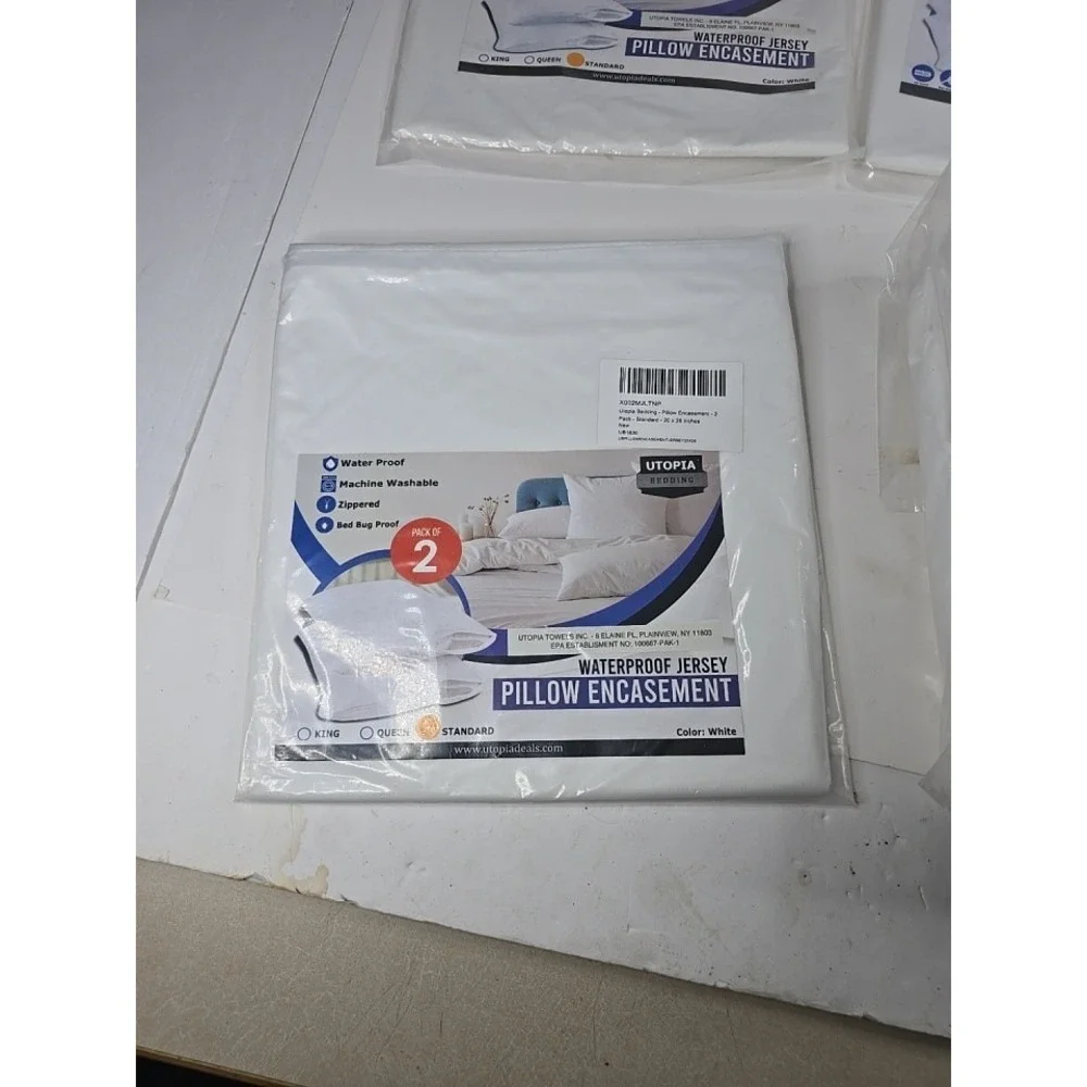 Lot Of Utopia Bedding Full Mattress Protector Packs Waterproof Encasement Pillow